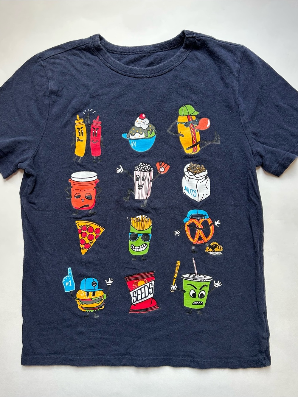 Gap Kids Navy Graphic Snack Foods T-Shirt